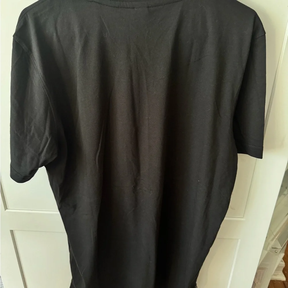 adidas Black Short Sleeve Crew Tee with Chest Patch